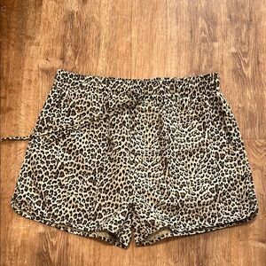 Women’s‎ Hudson Gray Leopard Print Women's boxer Shorts • size Large 100% cotton